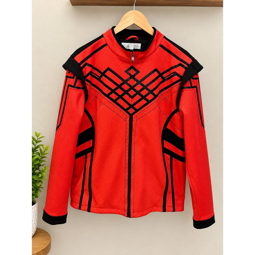 Disney Marvel Shang-Chi Ten Rings Red Costume Jacket Mens Large Zip Up Bomber
